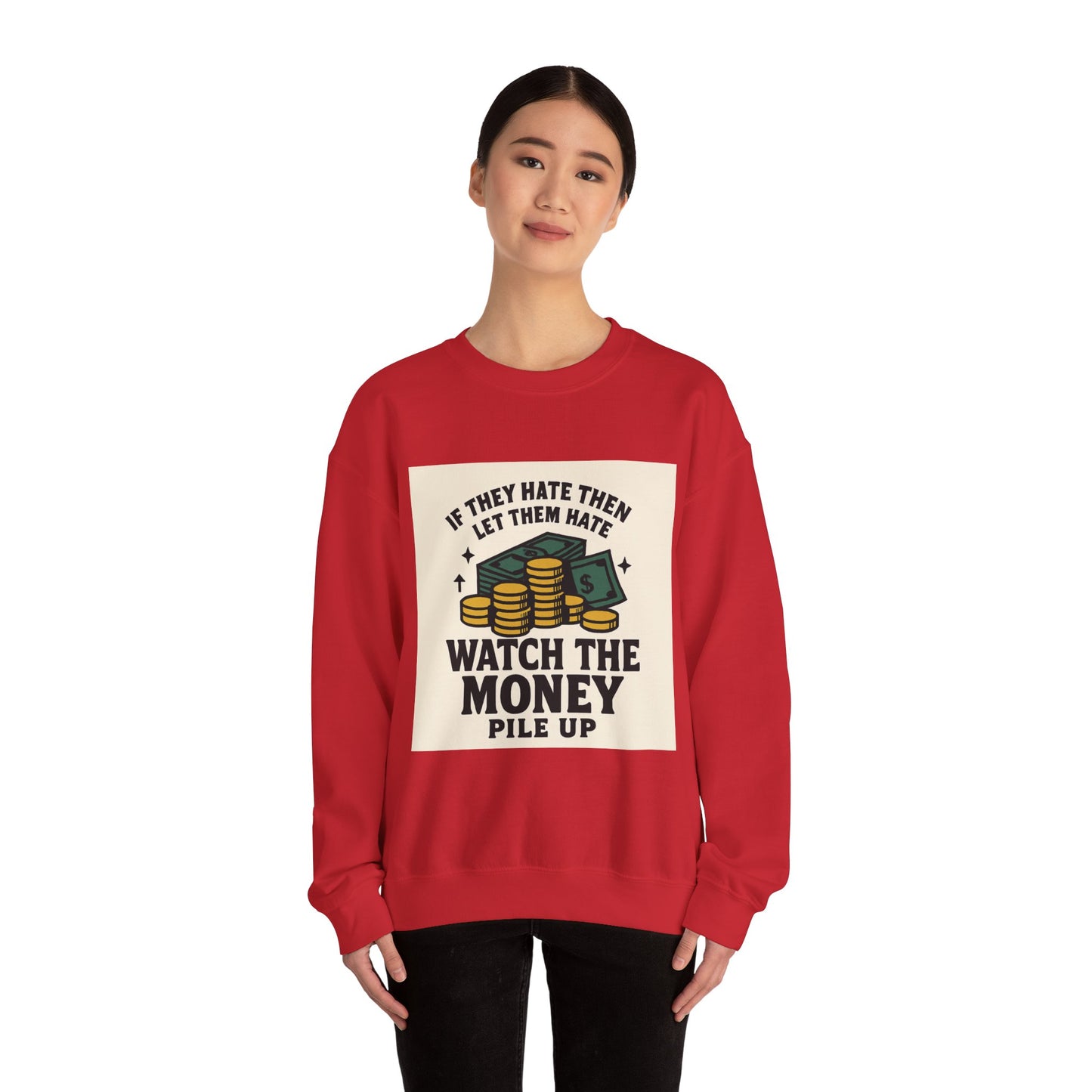 Money Watcher Sweatshirt - Unisex Crewneck, Motivational Gift, Casual Wear, Birthday Present, Cozy Style