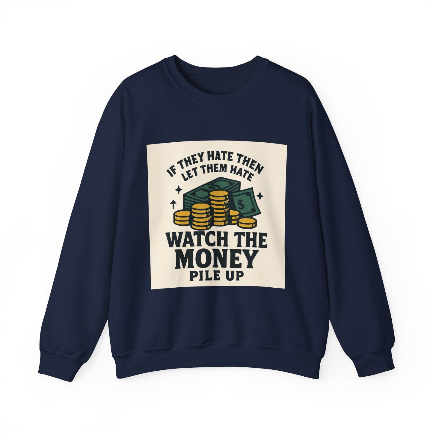 Money Watcher Sweatshirt - Unisex Crewneck, Motivational Gift, Casual Wear, Birthday Present, Cozy Style