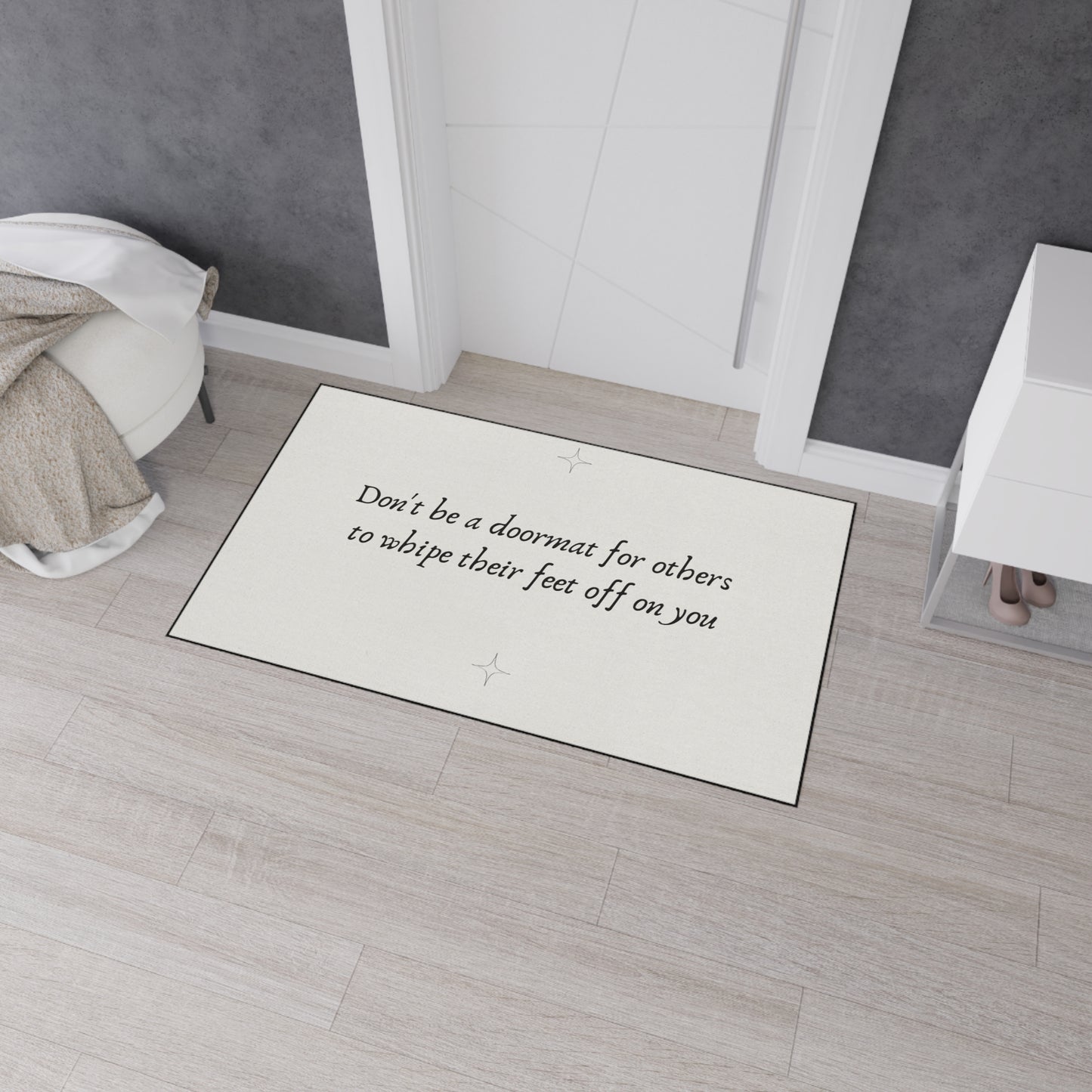 Inspirational Heavy Duty Floor Mat - Welcome Home Doormat, Entryway Mat, Funny Quote Rug, Housewarming Gift, Durable Outdoor Mat