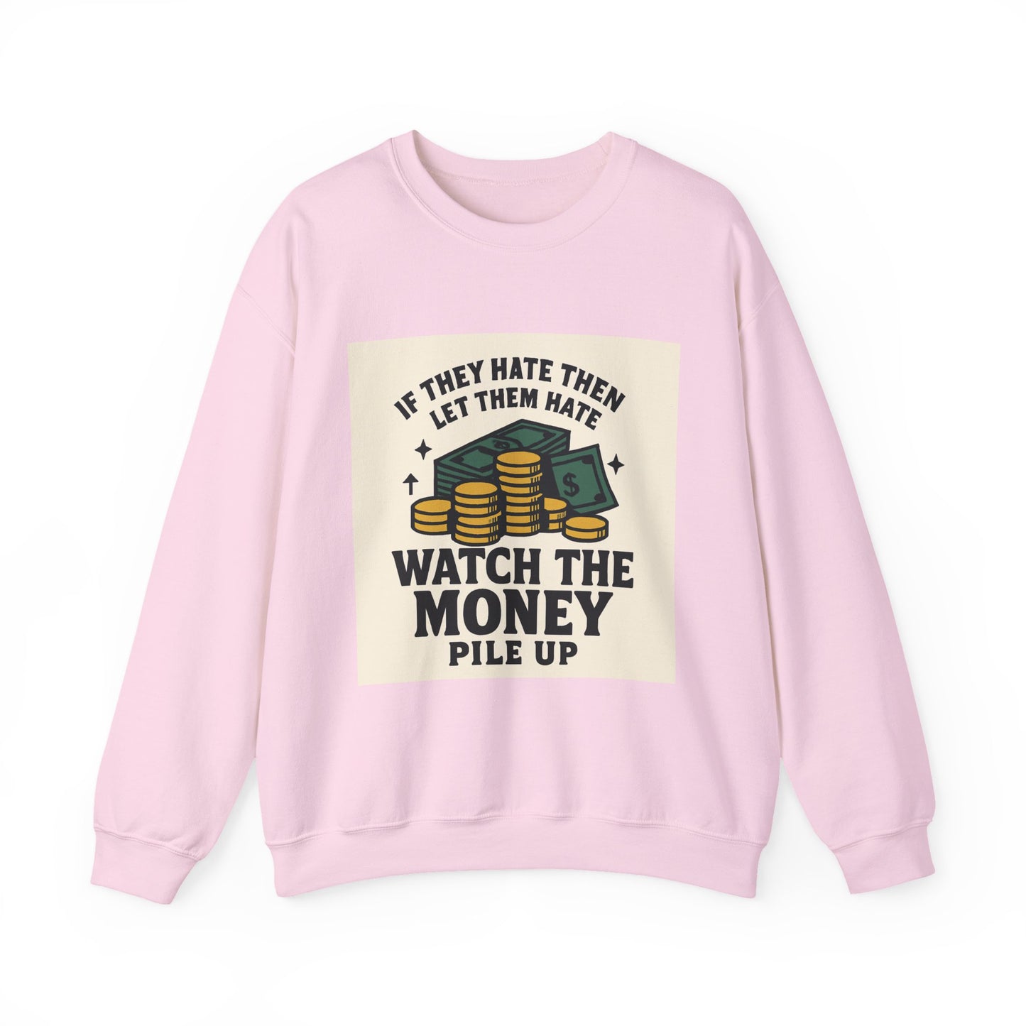 Money Watcher Sweatshirt - Unisex Crewneck, Motivational Gift, Casual Wear, Birthday Present, Cozy Style