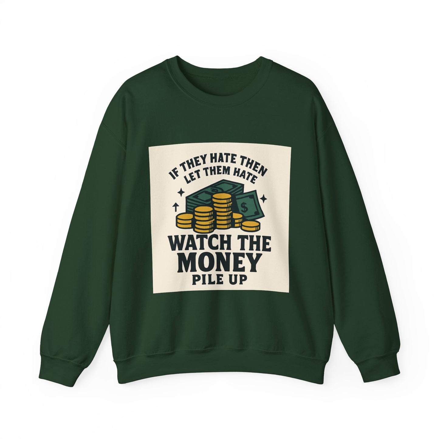 Money Watcher Sweatshirt - Unisex Crewneck, Motivational Gift, Casual Wear, Birthday Present, Cozy Style