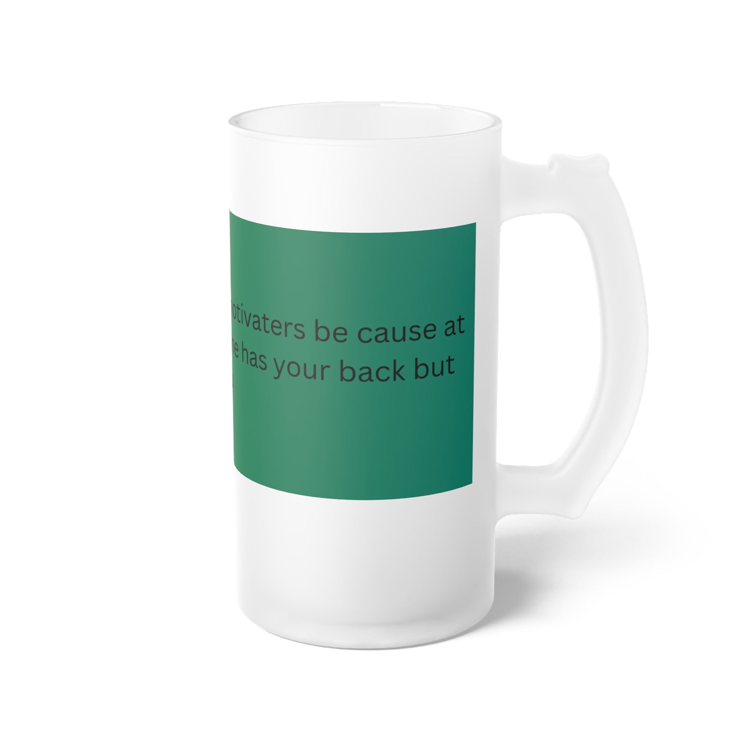 Frosted Glass Beer Mug