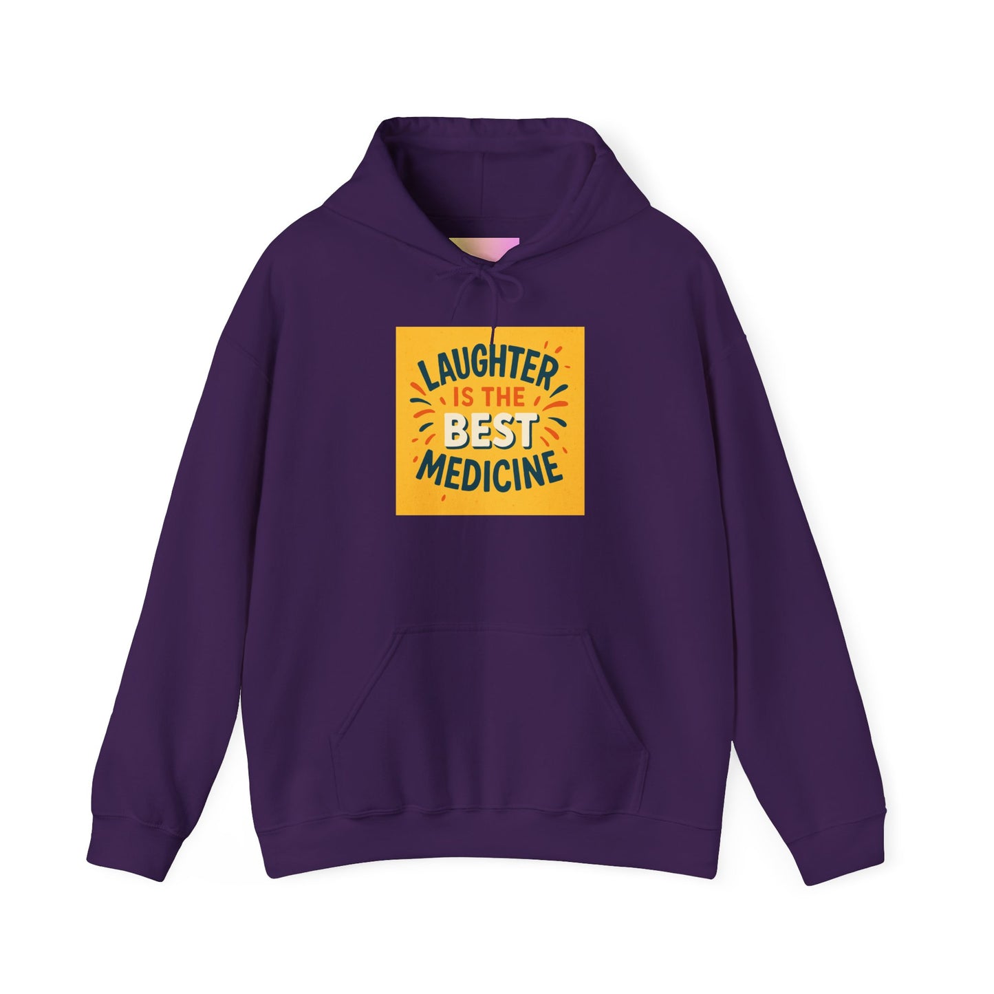 Laughter is the Best Medicine Hoodie, Unisex Sweatshirt, Funny Gift, Cozy Apparel, Inspirational Hoodie, Comfort Wear