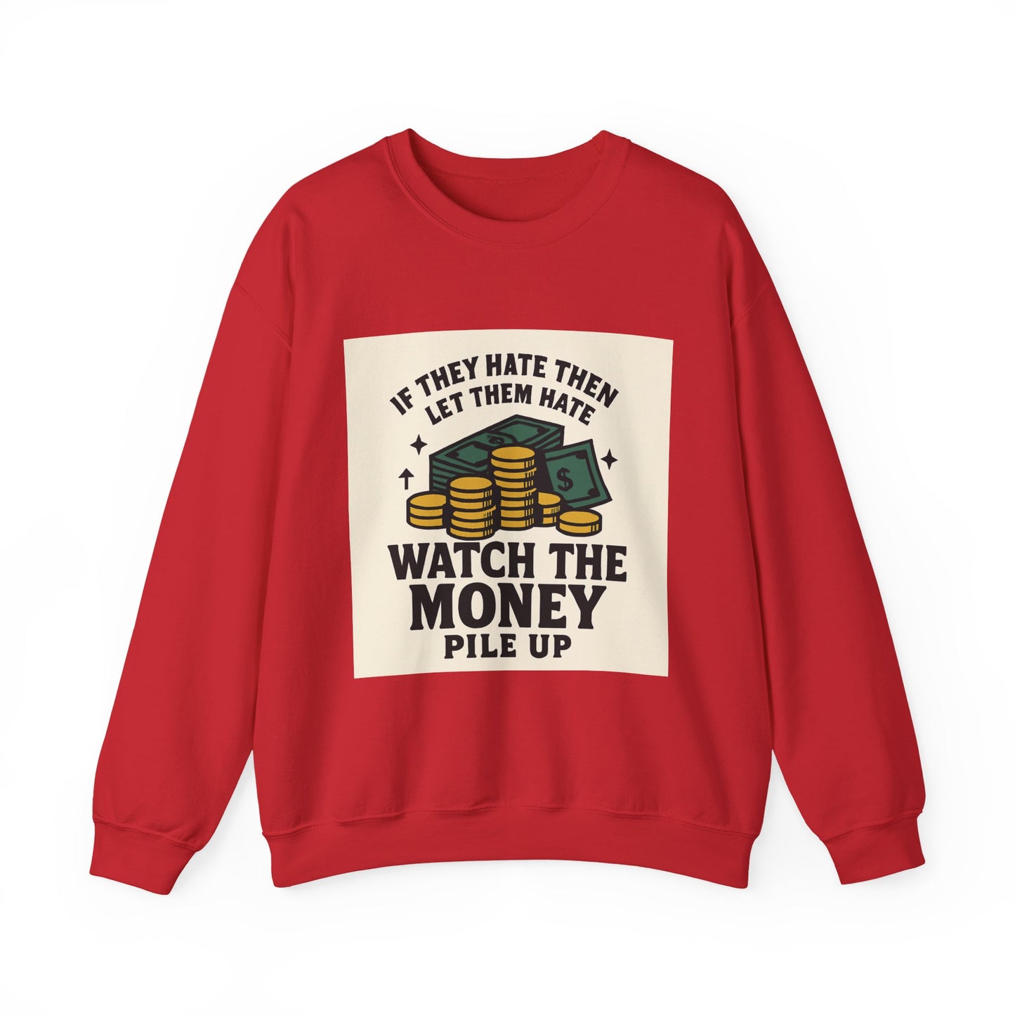 Money Watcher Sweatshirt - Unisex Crewneck, Motivational Gift, Casual Wear, Birthday Present, Cozy Style