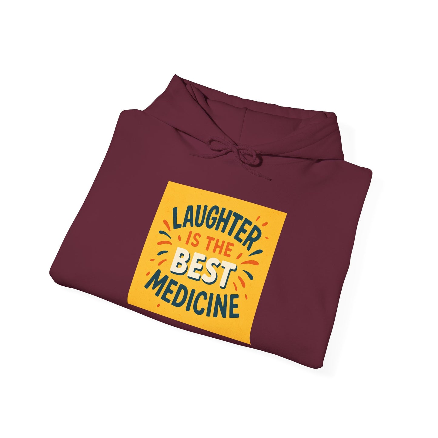 Laughter is the Best Medicine Hoodie, Unisex Sweatshirt, Funny Gift, Cozy Apparel, Inspirational Hoodie, Comfort Wear