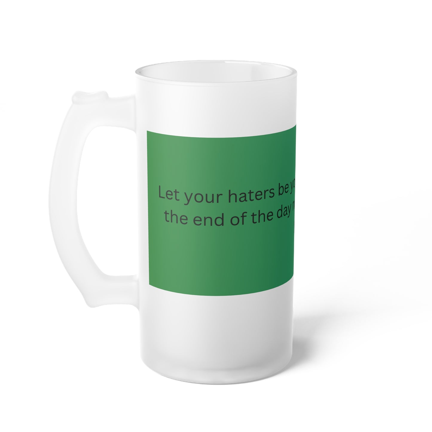 Frosted Glass Beer Mug