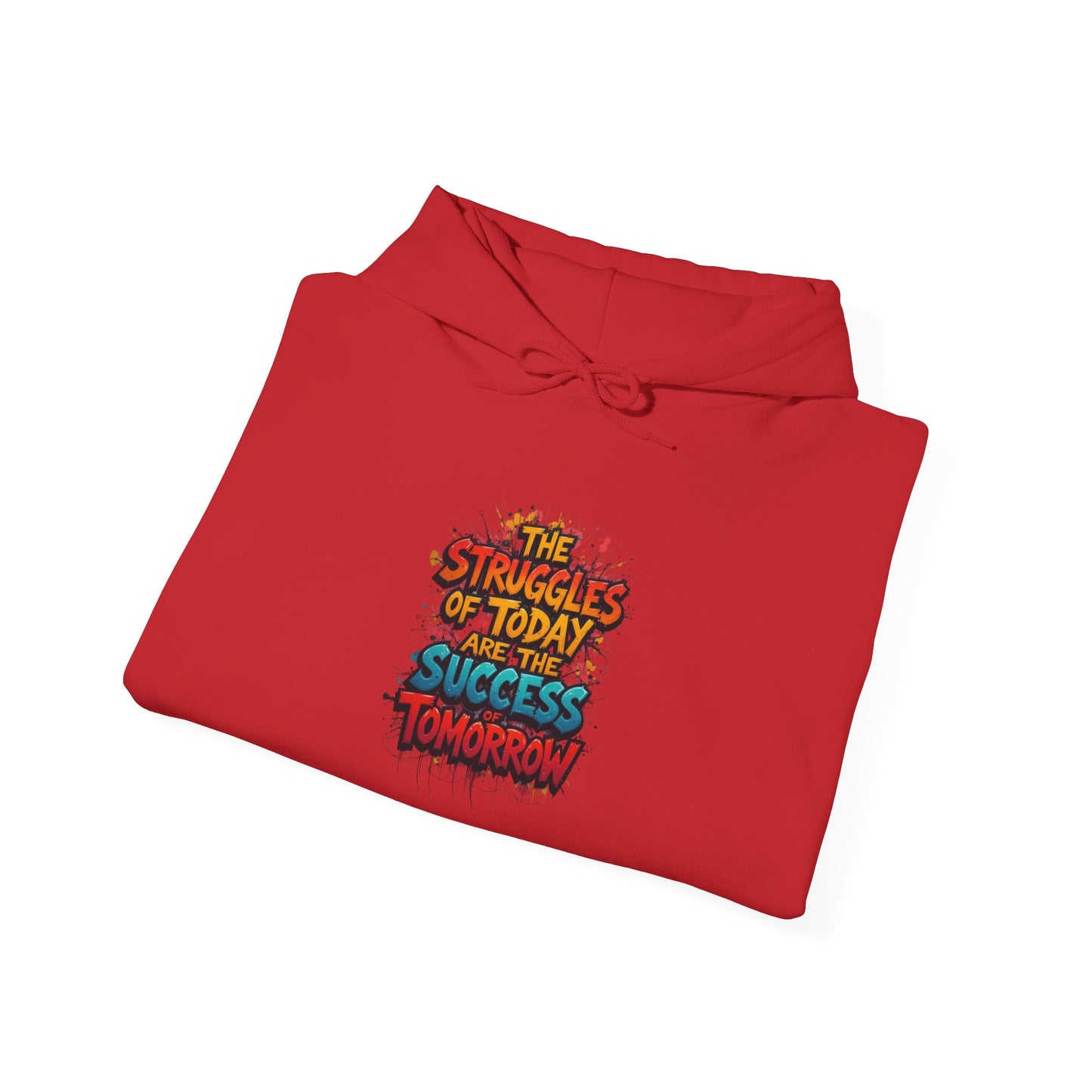 Hoodie — "The Struggles of Today Are the Success of Tomorrow" Motivational Graphic Hoodie