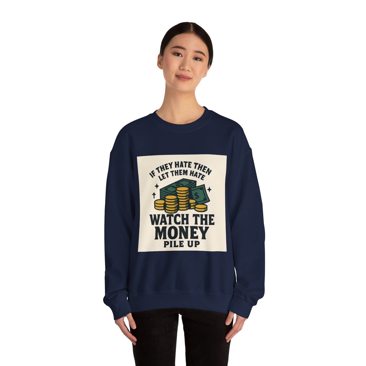 Money Watcher Sweatshirt - Unisex Crewneck, Motivational Gift, Casual Wear, Birthday Present, Cozy Style
