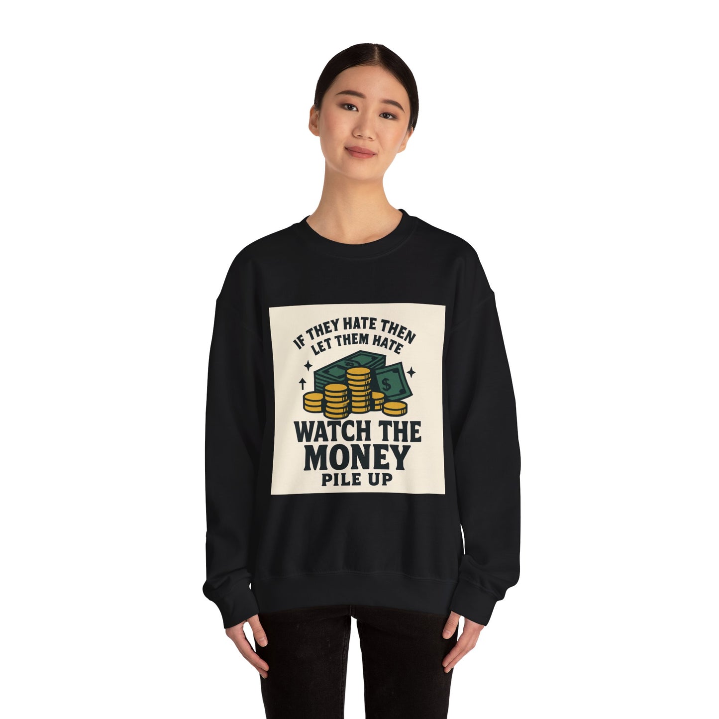 Money Watcher Sweatshirt - Unisex Crewneck, Motivational Gift, Casual Wear, Birthday Present, Cozy Style