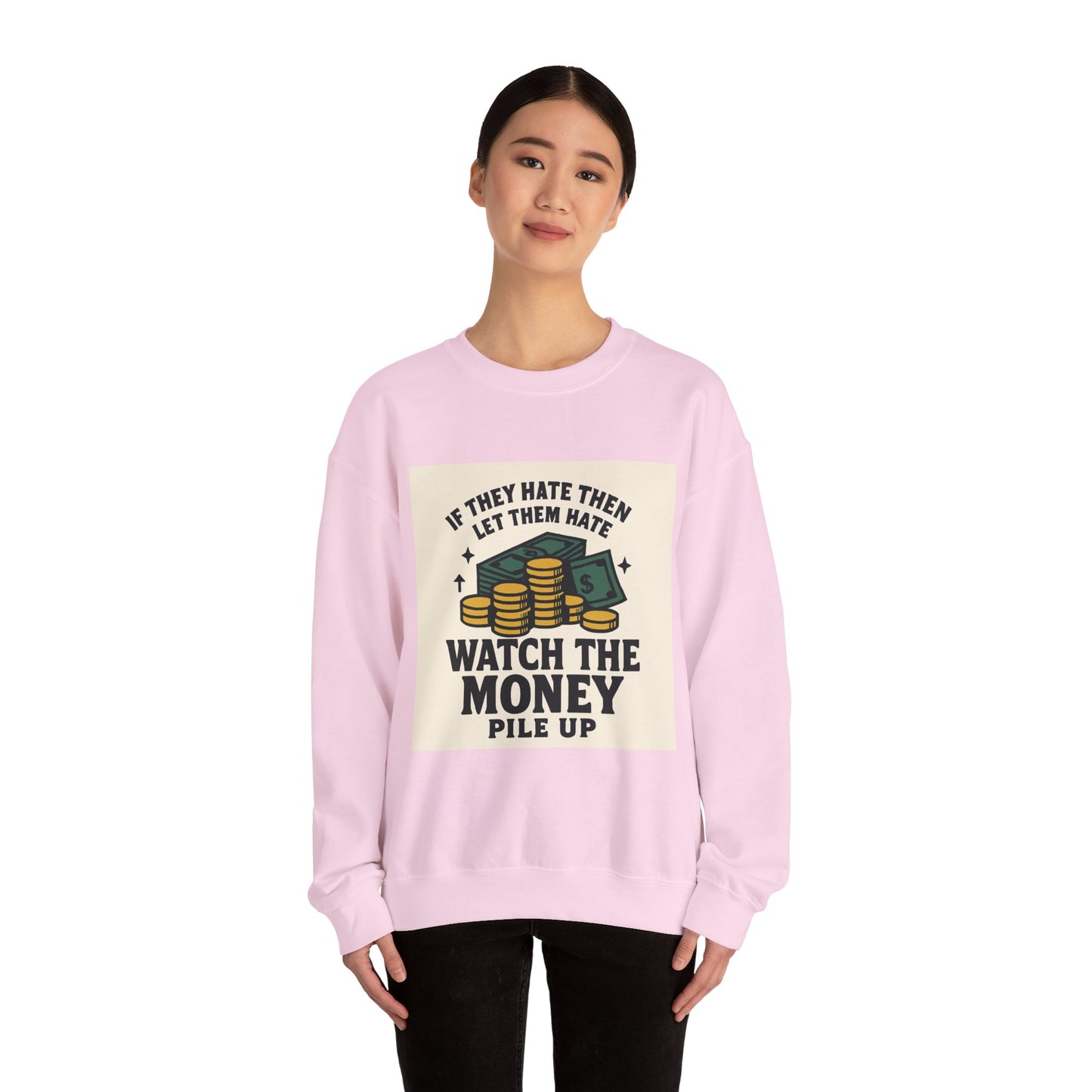 Money Watcher Sweatshirt - Unisex Crewneck, Motivational Gift, Casual Wear, Birthday Present, Cozy Style