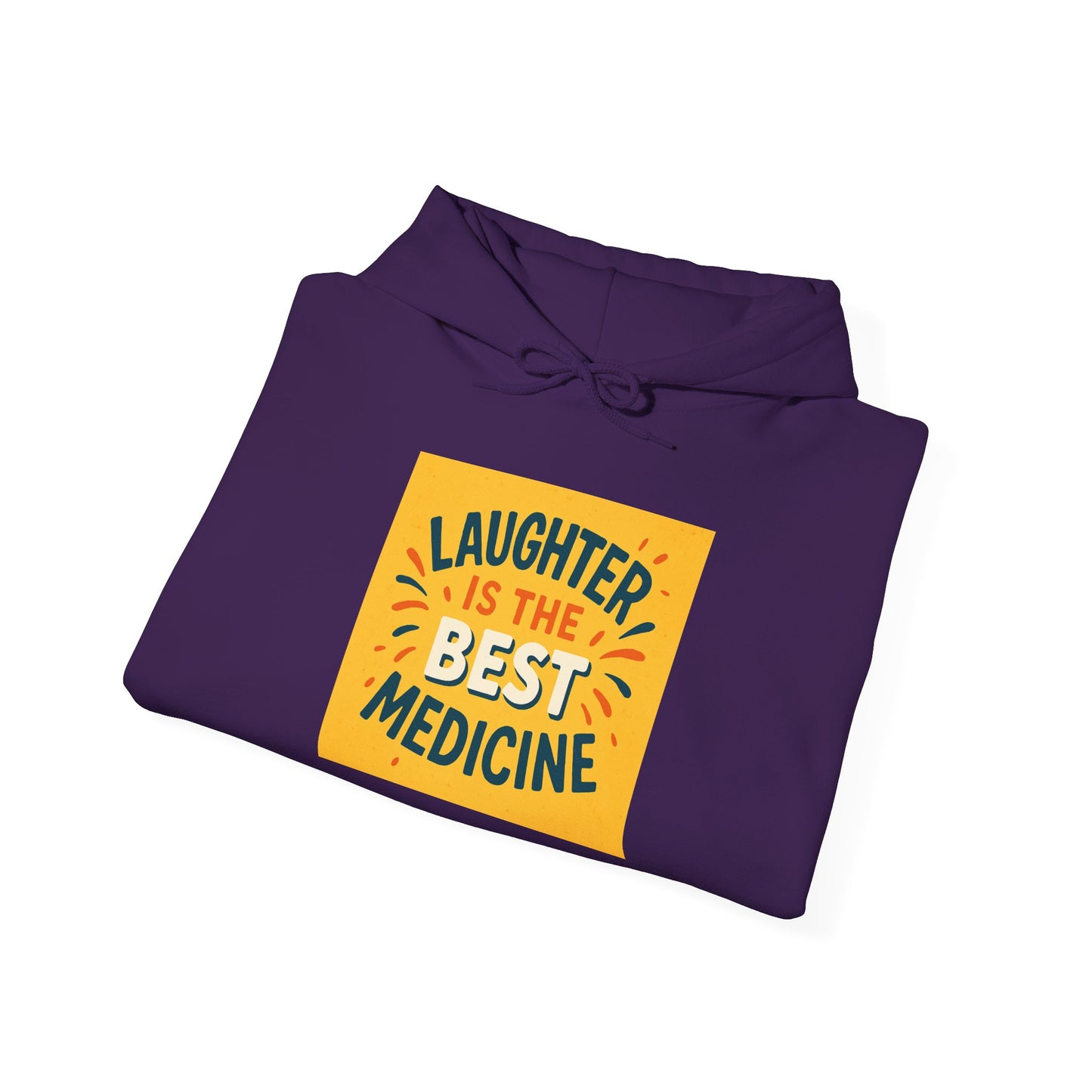 Laughter is the Best Medicine Hoodie, Unisex Sweatshirt, Funny Gift, Cozy Apparel, Inspirational Hoodie, Comfort Wear