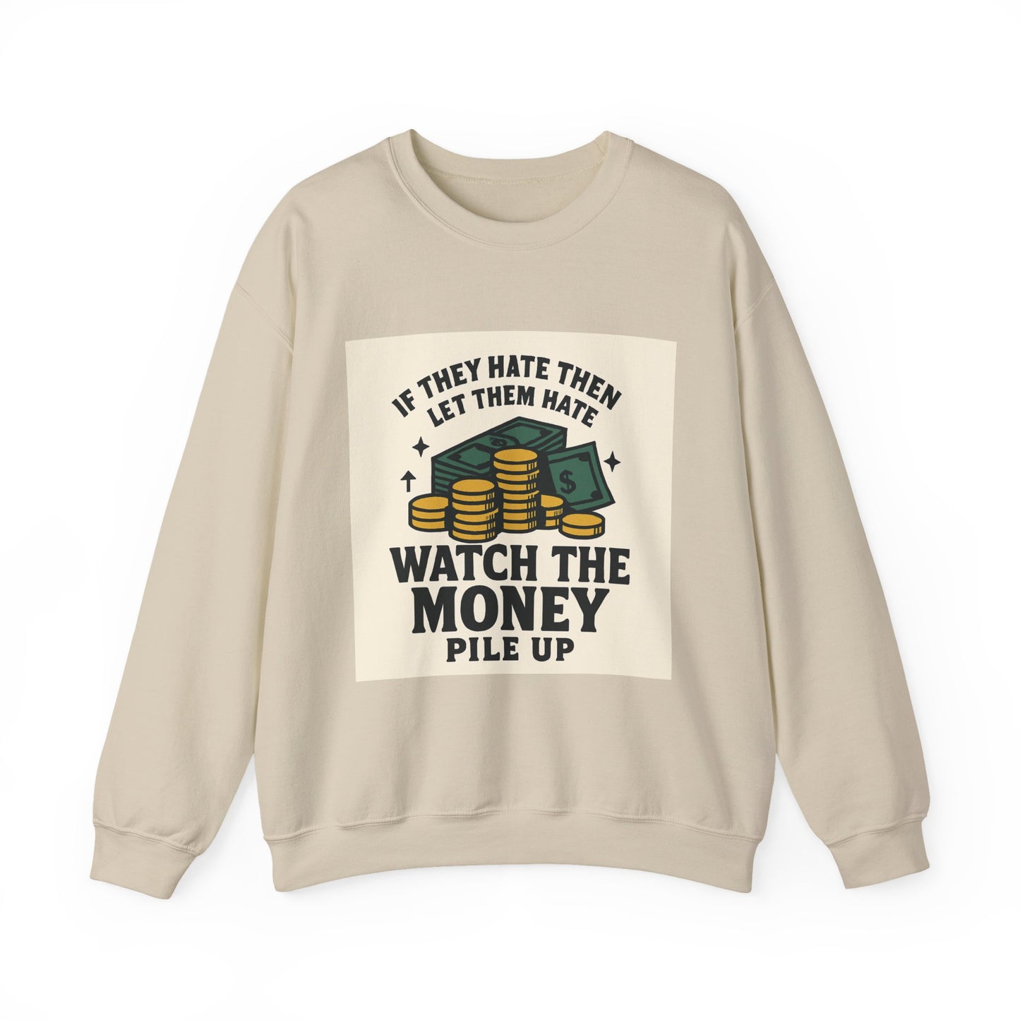 Money Watcher Sweatshirt - Unisex Crewneck, Motivational Gift, Casual Wear, Birthday Present, Cozy Style