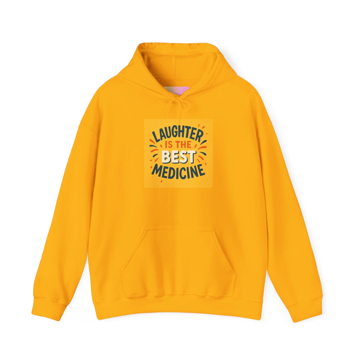 Laughter is the Best Medicine Hoodie, Unisex Sweatshirt, Funny Gift, Cozy Apparel, Inspirational Hoodie, Comfort Wear