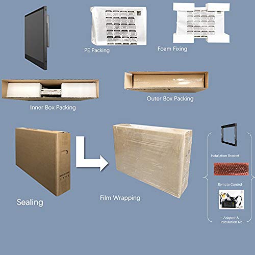 Soulaca 22 inches Smart Mirror TV Screen Waterproof Bathroom Shower Television Integrated WiFi Bluetooth 1080P ATSC Tuner 2024 New Model