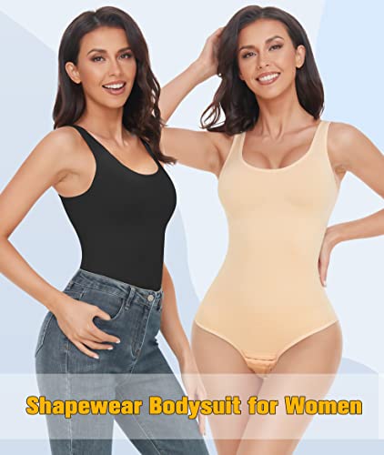 VVX Bodysuit for Women - Tummy Control Seamless Tops Compression Butt Lifting Shapewear Bodysuits