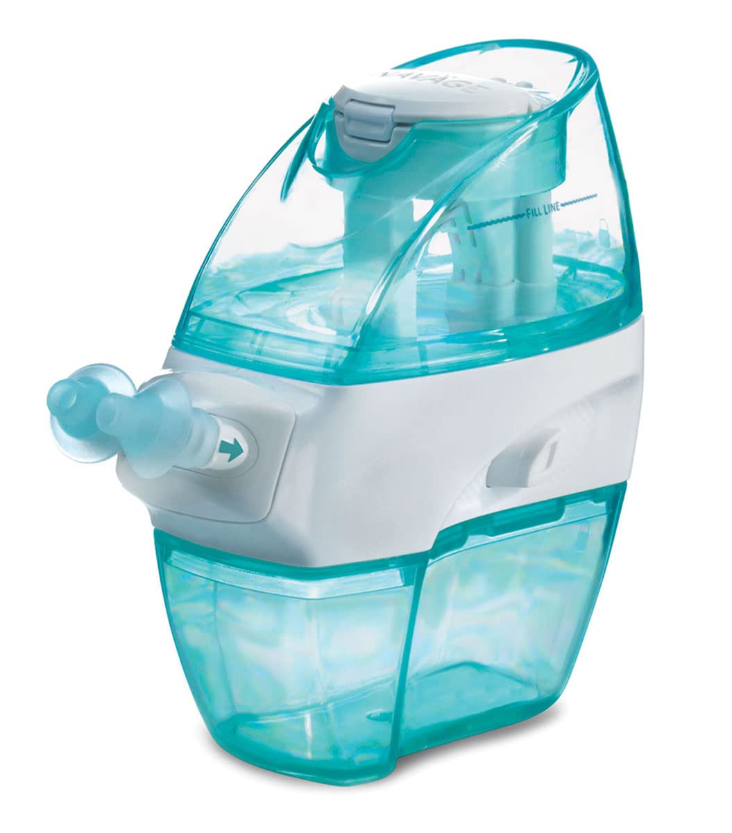 Navage Deluxe Bundle Nasal Irrigation System - Saline Nasal Rinse Kit with 1 Nose Cleaner, 20 Salt Pods, Black Travel Bag and 1 Countertop Caddy