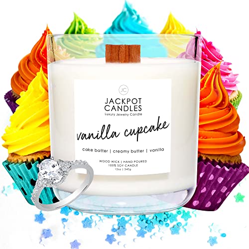 Jackpot Candles Birthday Cake Candle with Ring Inside (Surprise Jewelry Valued at $15 to $5,000) Ring Size 7