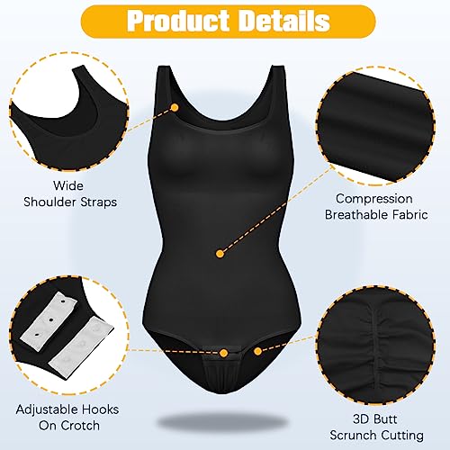 VVX Bodysuit for Women - Tummy Control Seamless Tops Compression Butt Lifting Shapewear Bodysuits