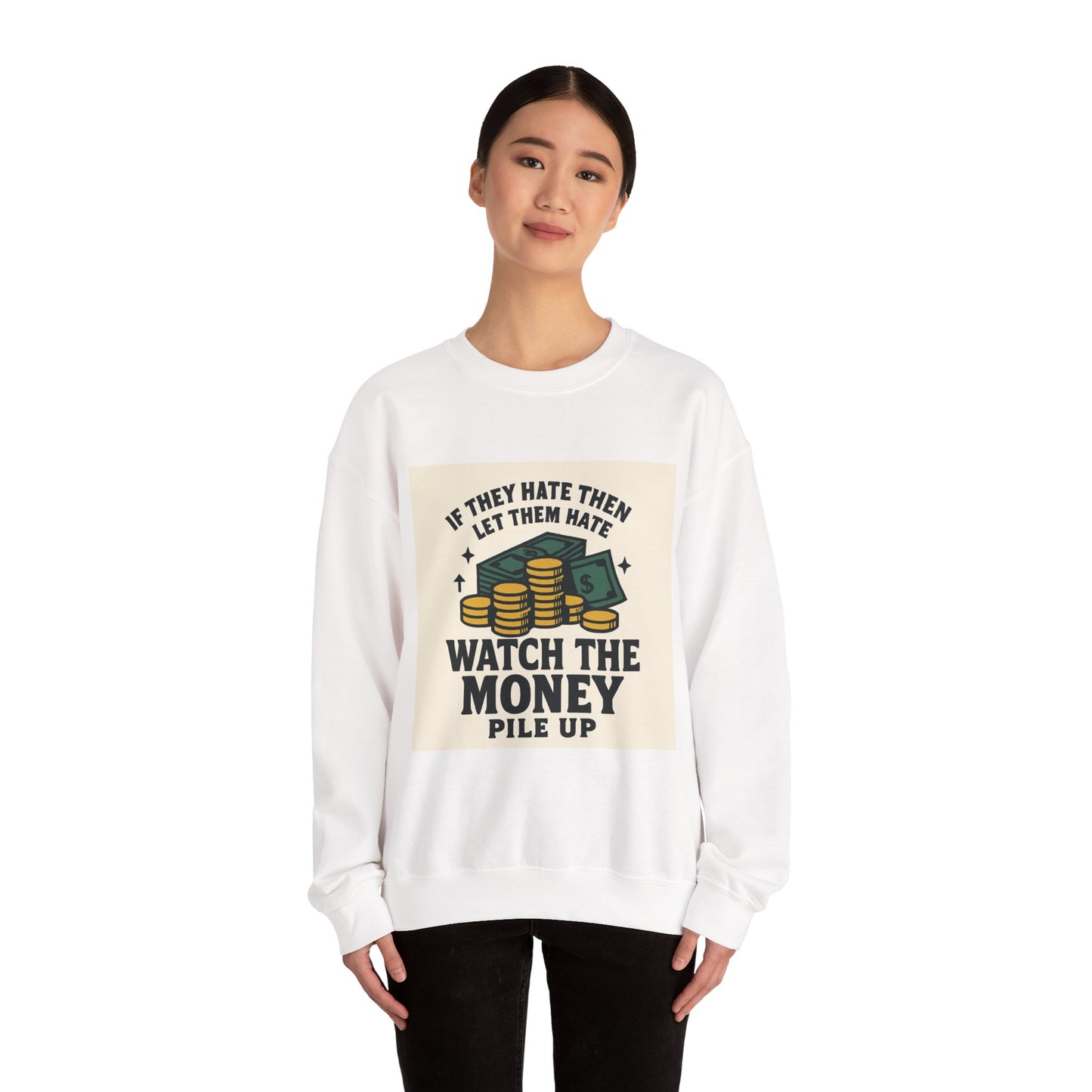 Money Watcher Sweatshirt - Unisex Crewneck, Motivational Gift, Casual Wear, Birthday Present, Cozy Style