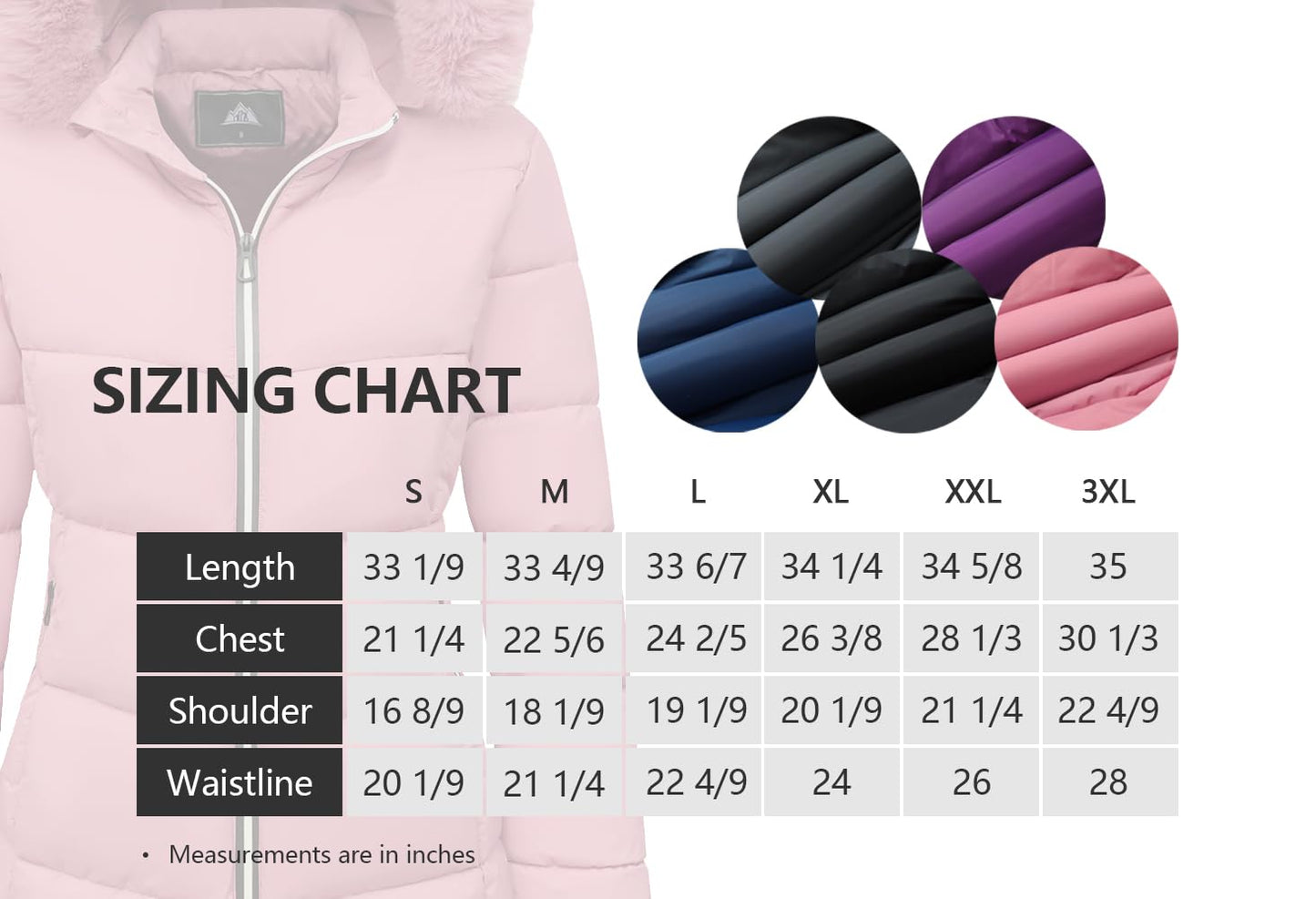 MOERDENG Women's Winter Windproof Warm Down Coats Waterproof Thicken Hooded fashions Puffer Jacket