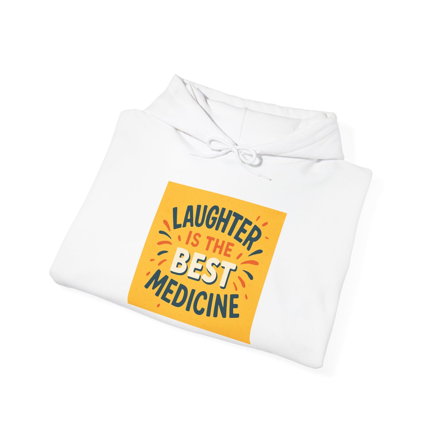 Laughter is the Best Medicine Hoodie, Unisex Sweatshirt, Funny Gift, Cozy Apparel, Inspirational Hoodie, Comfort Wear