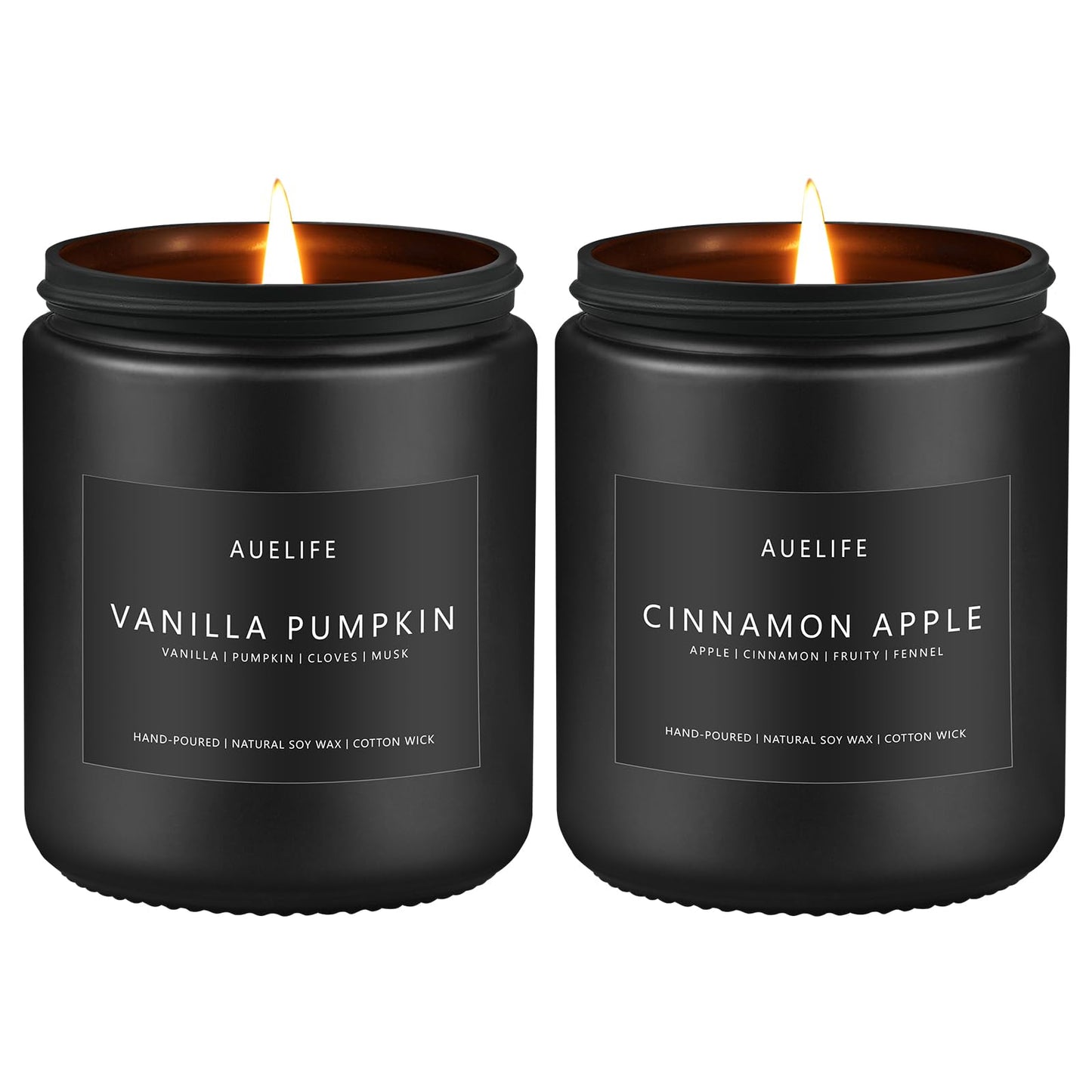 Scented Candles Set | Men Candle Set, Scented Candles for Home, Gifts for Men - 4 Pack Men Candle Gifts Soy Candles Scents of Lavender/Leather/Oak/Smoke & Vanilla