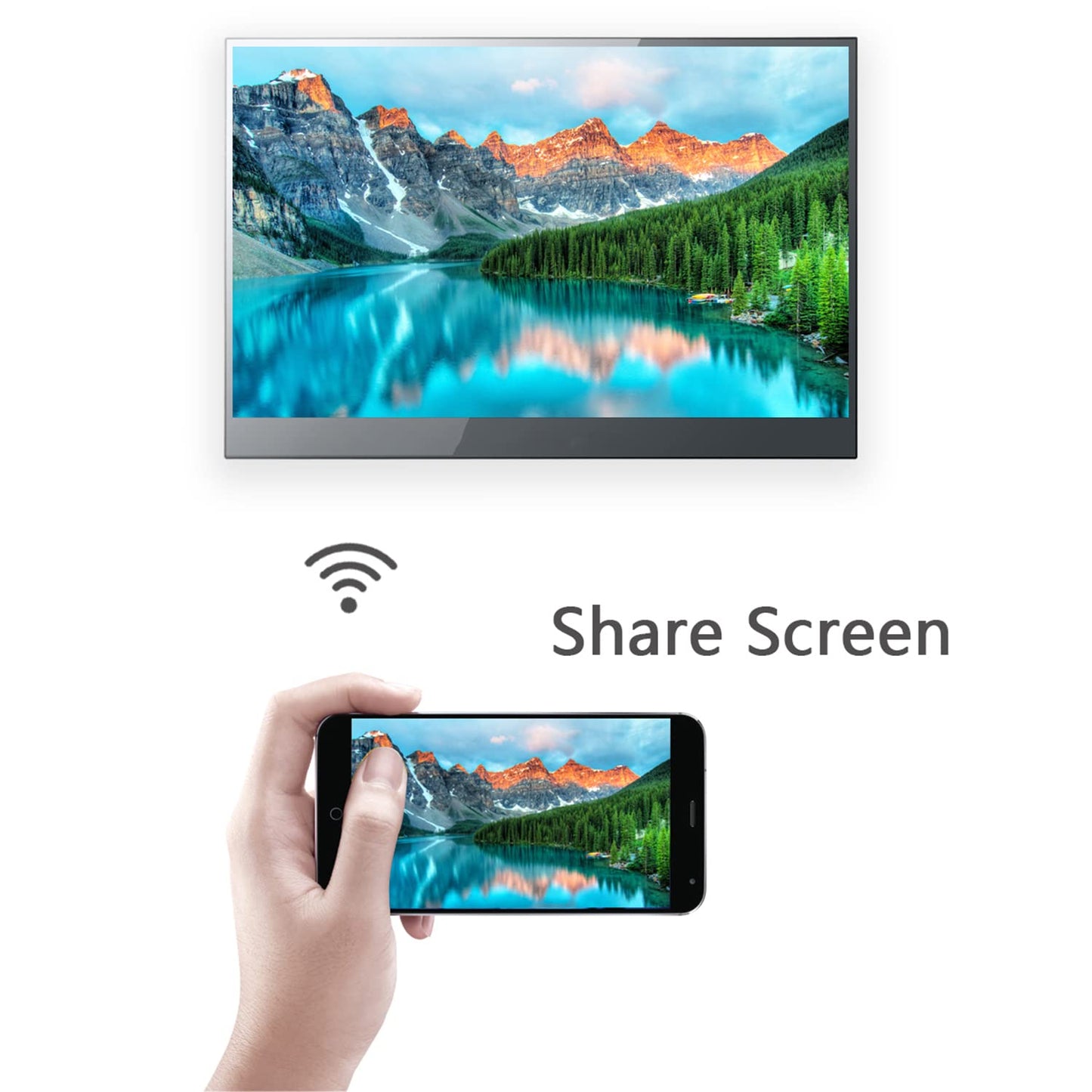 Soulaca 22 inches Smart Mirror TV Screen Waterproof Bathroom Shower Television Integrated WiFi Bluetooth 1080P ATSC Tuner 2024 New Model
