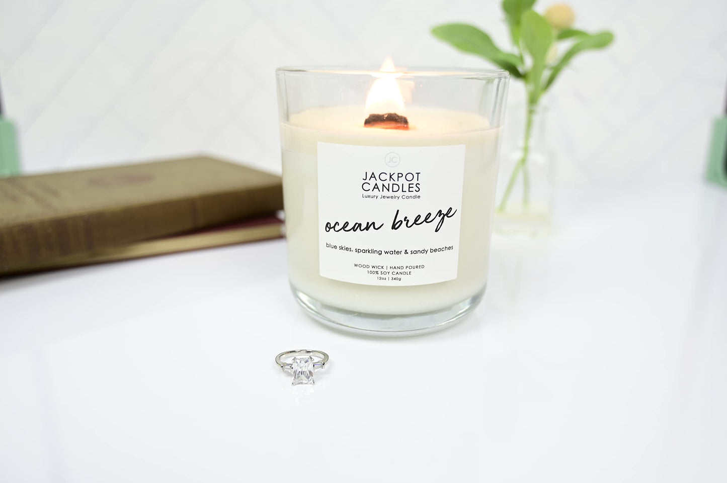 Jackpot Candles Birthday Cake Candle with Ring Inside (Surprise Jewelry Valued at $15 to $5,000) Ring Size 7