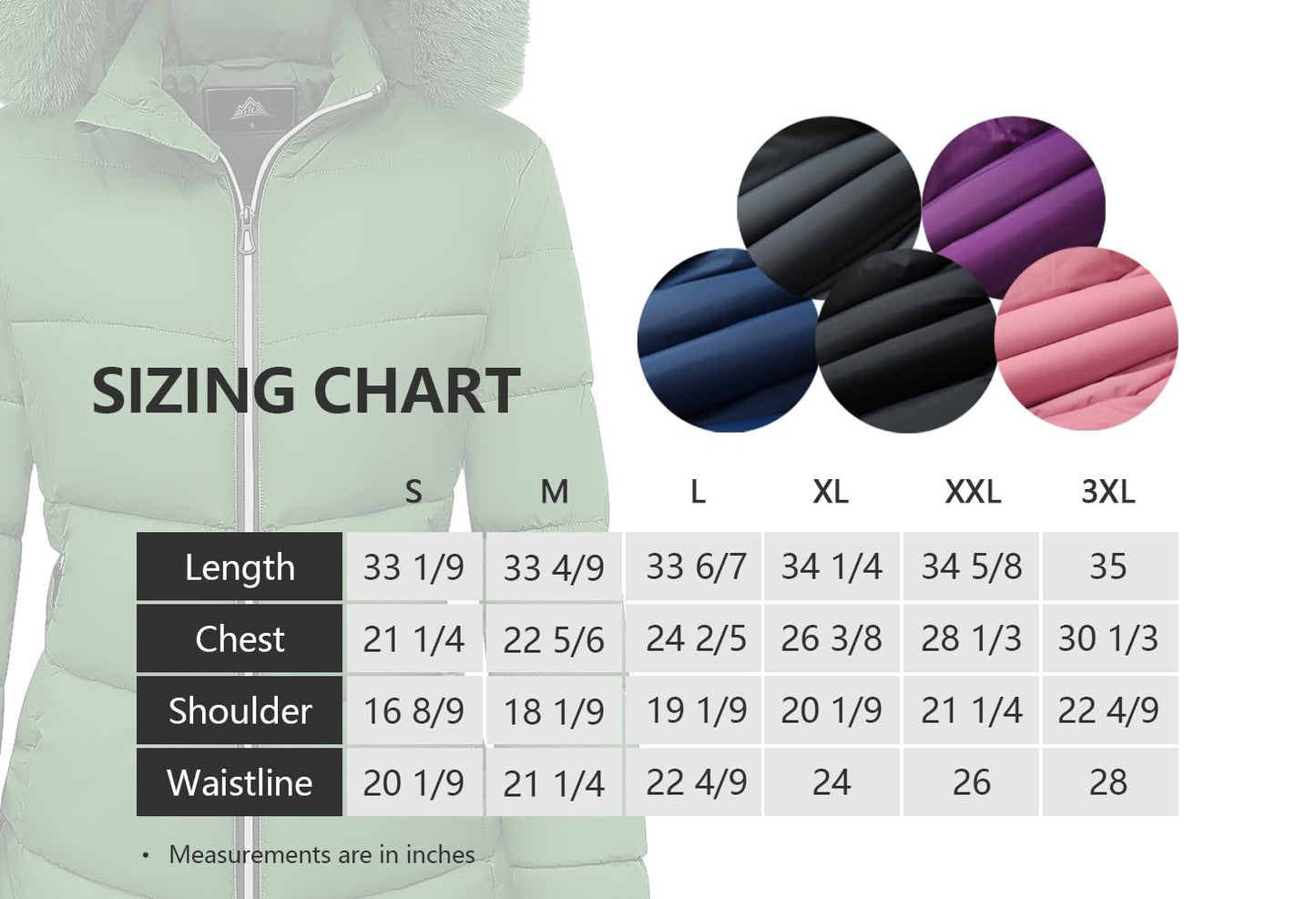 MOERDENG Women's Winter Windproof Warm Down Coats Waterproof Thicken Hooded fashions Puffer Jacket