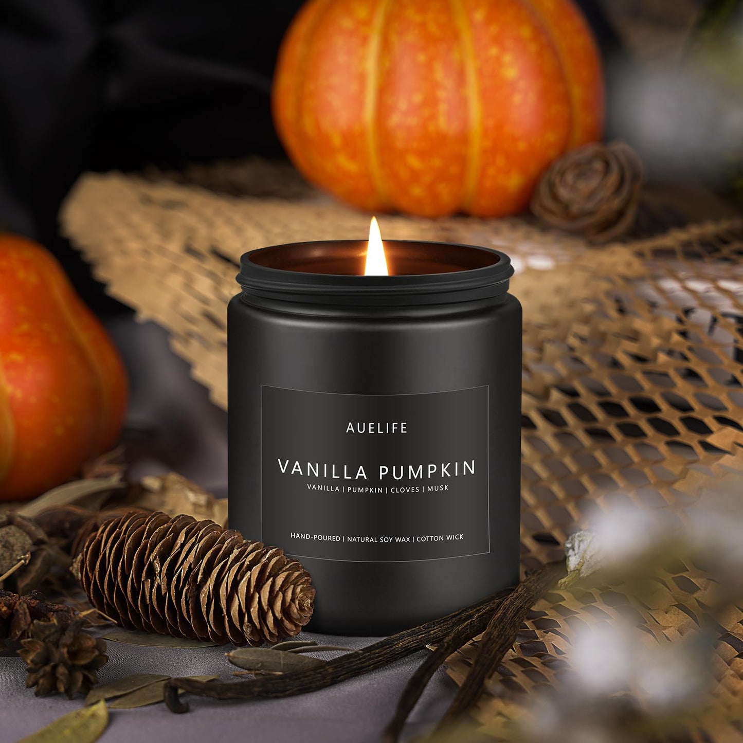 Scented Candles Set | Men Candle Set, Scented Candles for Home, Gifts for Men - 4 Pack Men Candle Gifts Soy Candles Scents of Lavender/Leather/Oak/Smoke & Vanilla