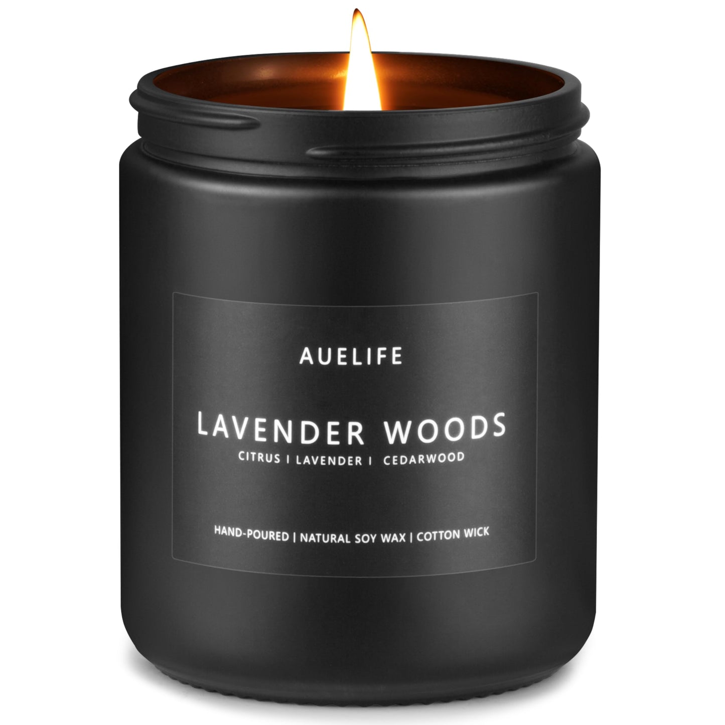 Scented Candles Set | Men Candle Set, Scented Candles for Home, Gifts for Men - 4 Pack Men Candle Gifts Soy Candles Scents of Lavender/Leather/Oak/Smoke & Vanilla
