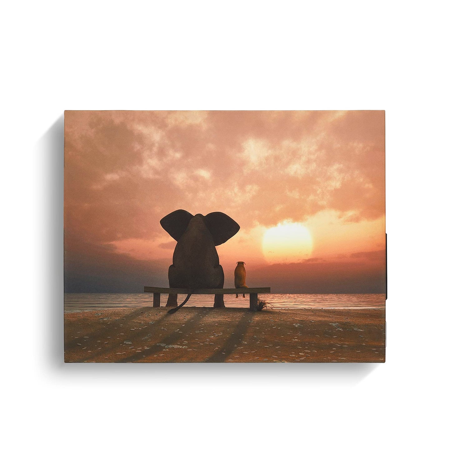Sound Gallery Canvas Wall Art with Bluetooth Speakers for Modern Home Decor, 8 Sizes, 54 Designs for Living Room, Bedroom, Wireless Surround Sound, Abstract Painting, Beautiful Sunsets, 16x20 inch