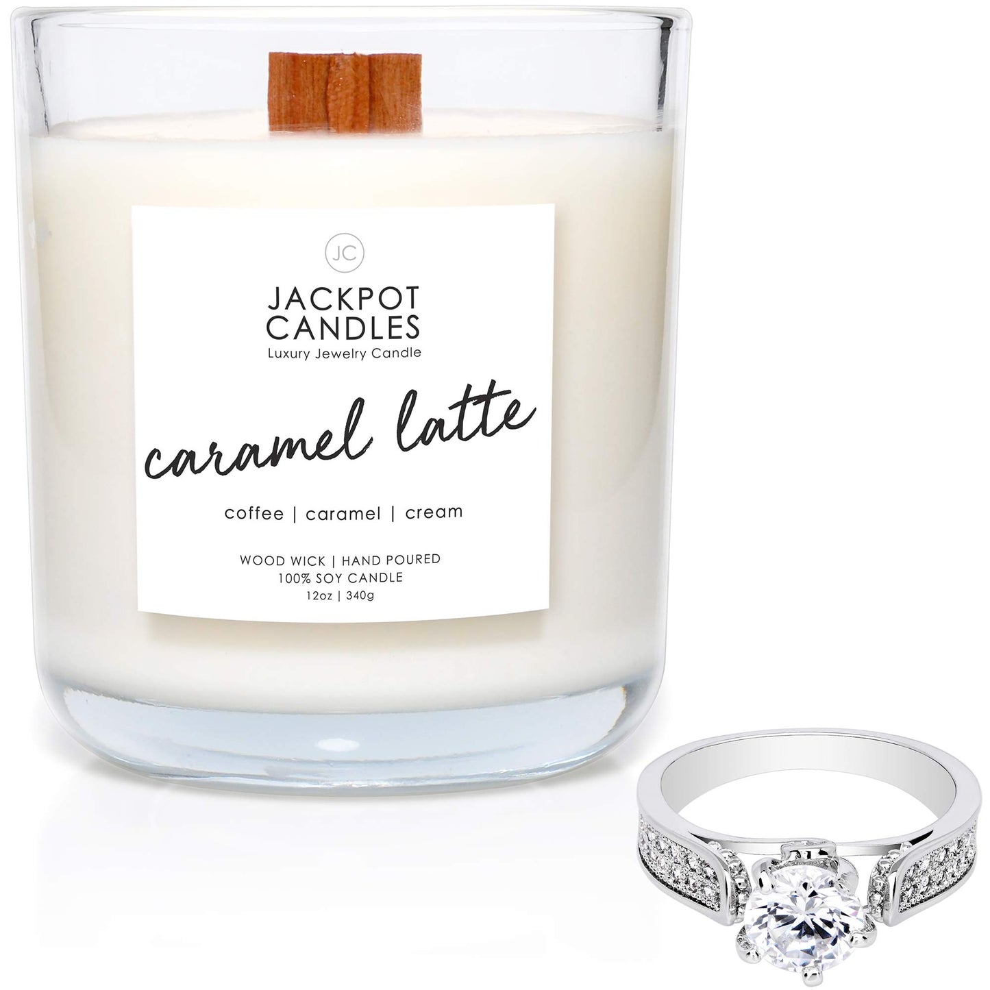 Jackpot Candles Birthday Cake Candle with Ring Inside (Surprise Jewelry Valued at $15 to $5,000) Ring Size 7