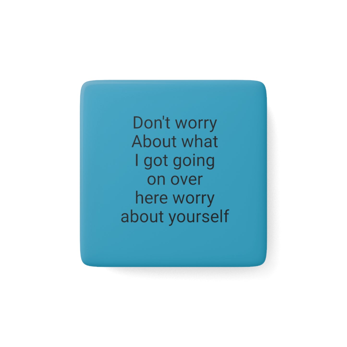 Porcelain Magnet, Square
