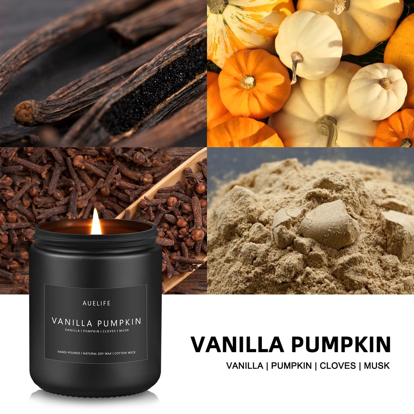 Scented Candles Set | Men Candle Set, Scented Candles for Home, Gifts for Men - 4 Pack Men Candle Gifts Soy Candles Scents of Lavender/Leather/Oak/Smoke & Vanilla