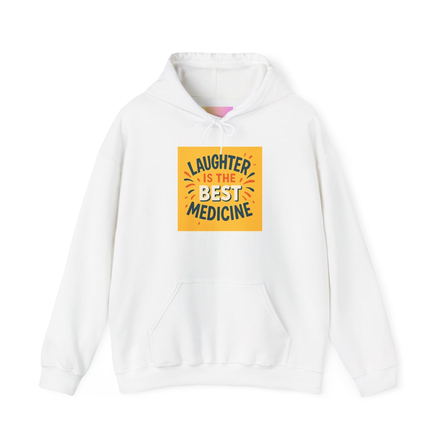 Laughter is the Best Medicine Hoodie, Unisex Sweatshirt, Funny Gift, Cozy Apparel, Inspirational Hoodie, Comfort Wear