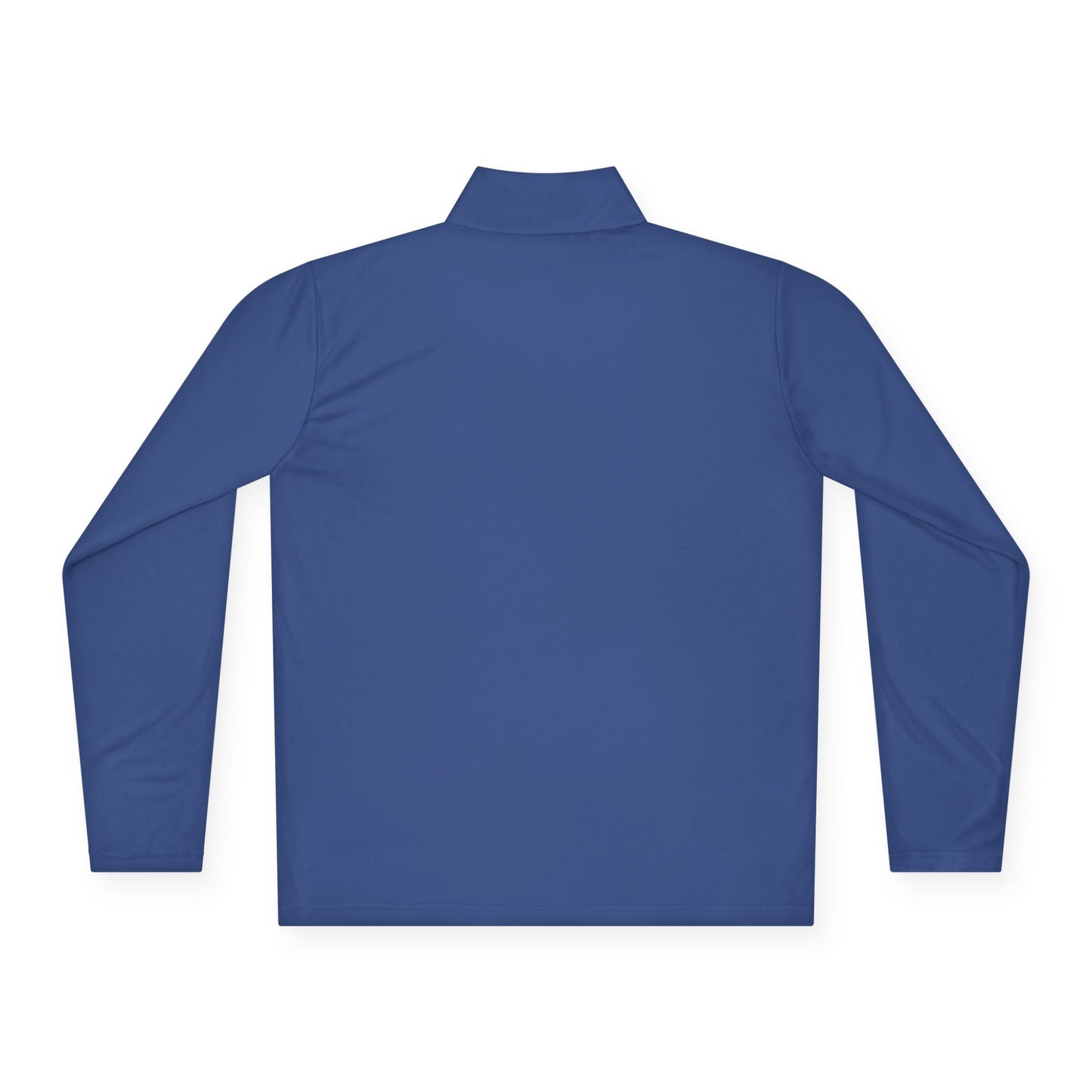 Quarter-Zip Pullover — Pastel Gradient 'Be Here Now' Chest Print