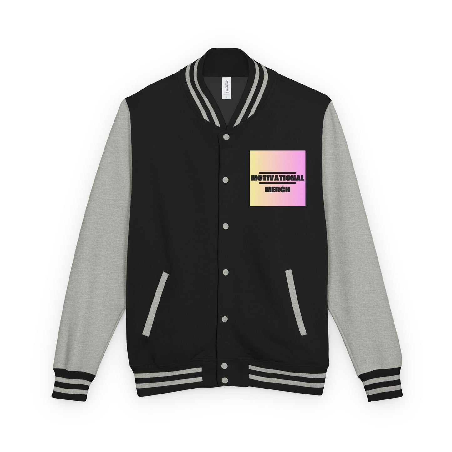 Letterman Jacket — Retro "HATERS" Graphic Varsity Jacket