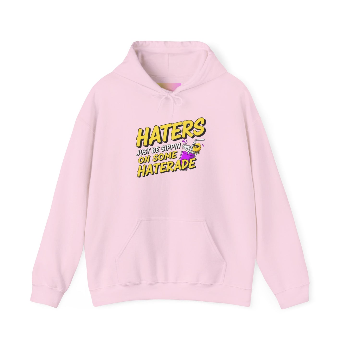 Haters Gonna Hate Skateboard Hoodie — Retro Neon Streetwear Pullover