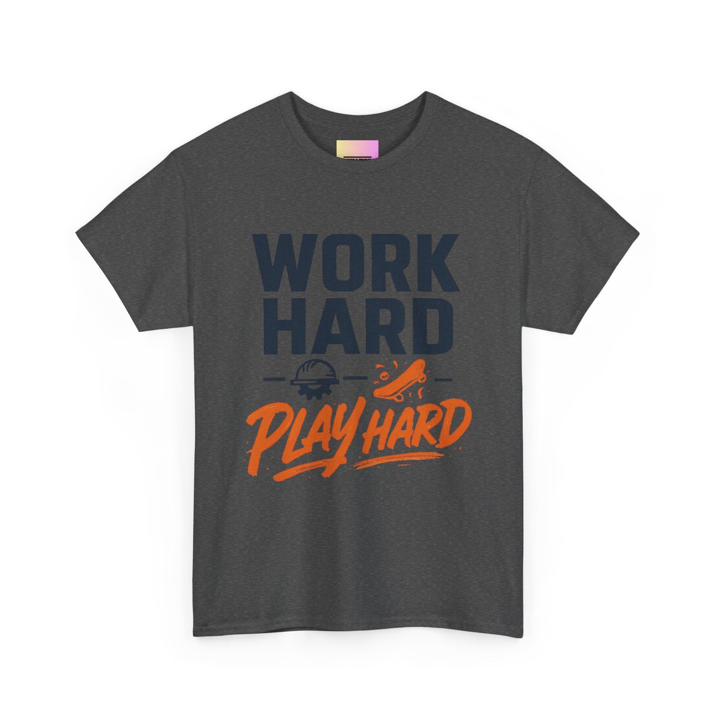 Work Hard Play Hard T-Shirt — Motivational Graphic Tee for Sports & Everyday Wear