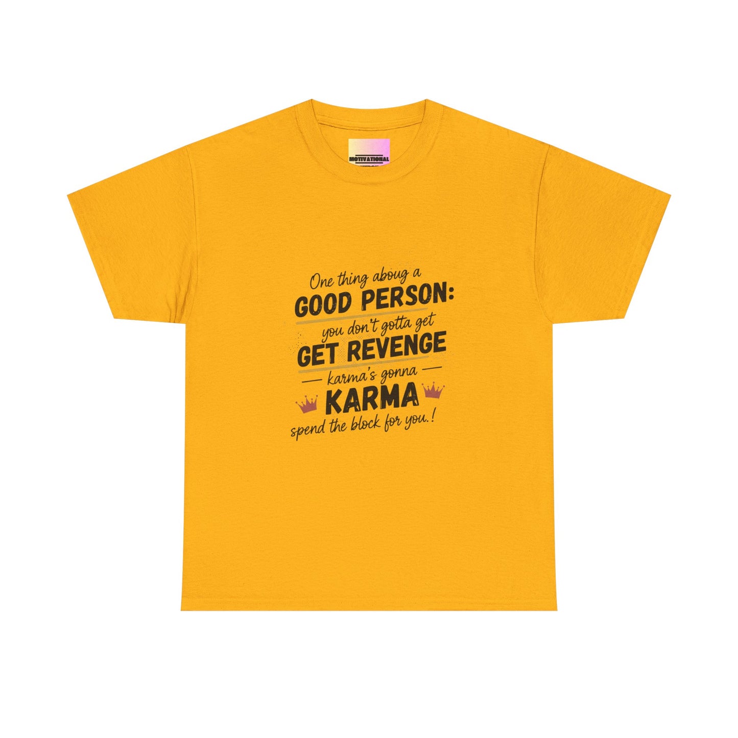 T-Shirt — "You Don’t Gotta Get Revenge" Skyline Quote Tee