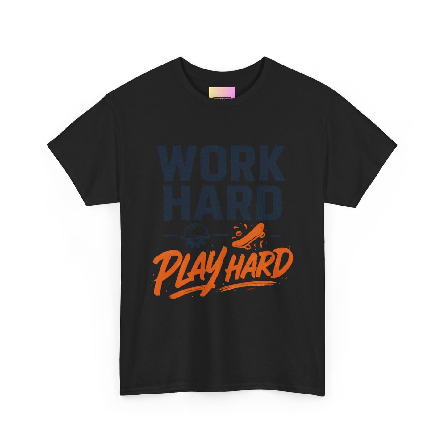 Work Hard Play Hard T-Shirt — Motivational Graphic Tee for Sports & Everyday Wear