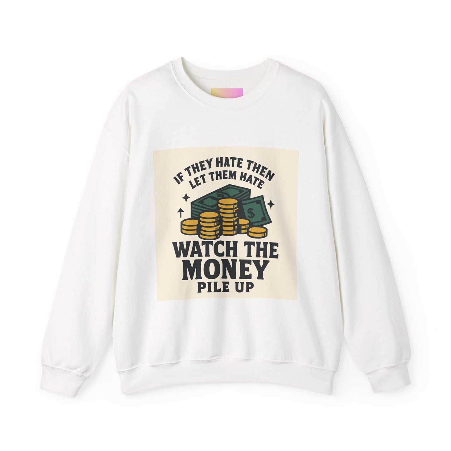 Money Watcher Sweatshirt - Unisex Crewneck, Motivational Gift, Casual Wear, Birthday Present, Cozy Style