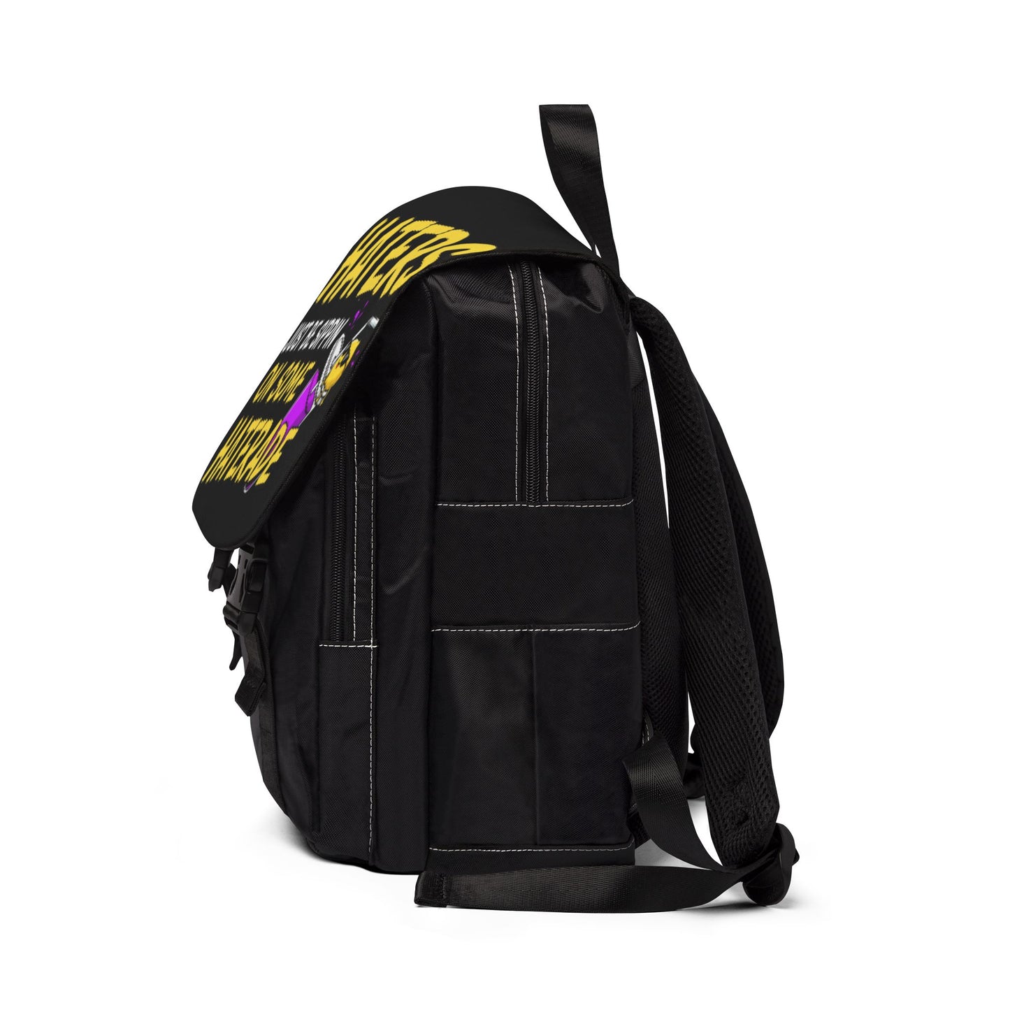 Haters Gonna Sip Backpack – Graphic Casual Shoulder Bag with 'Haters Just Be Sippin' on Some Haterade' Design
