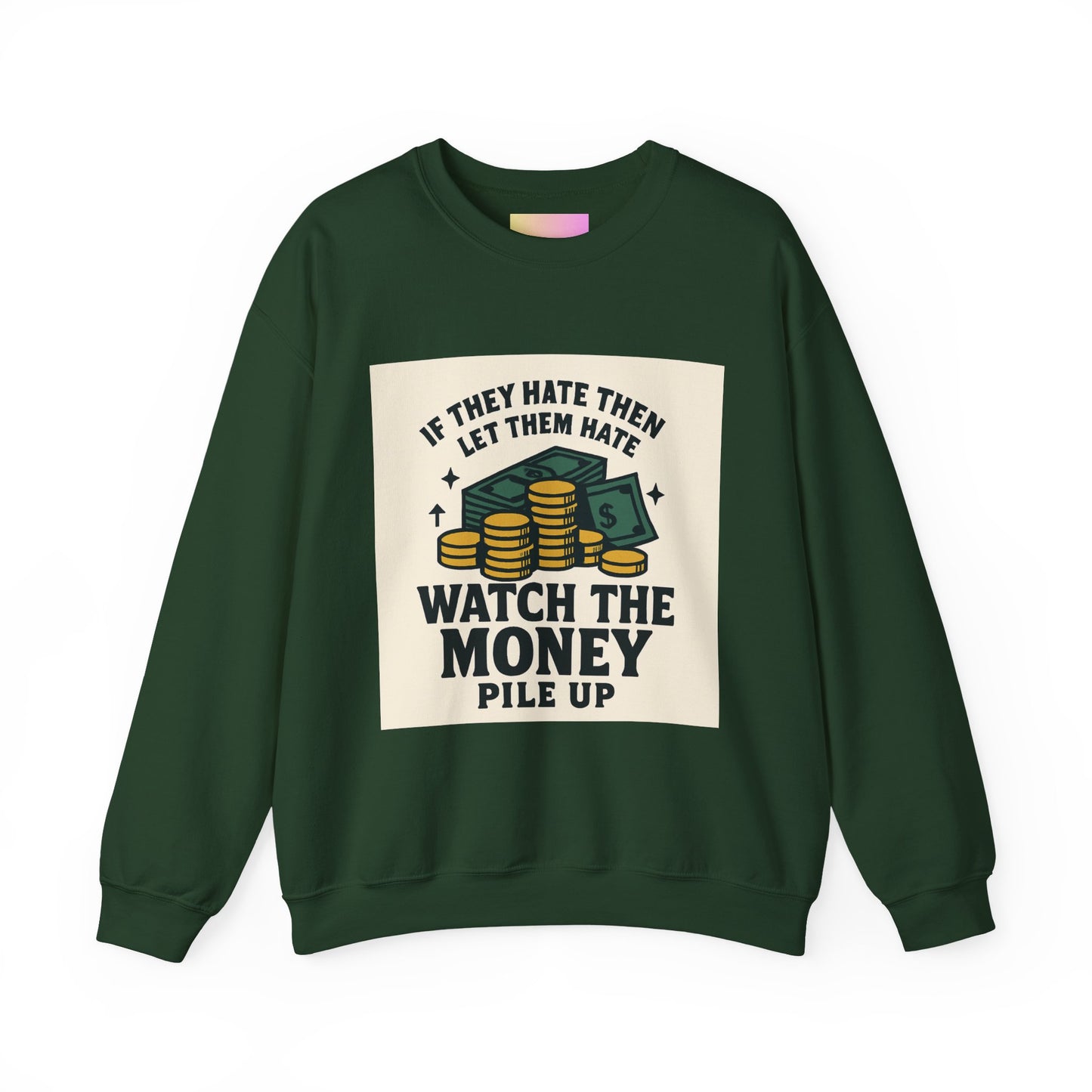 Money Watcher Sweatshirt - Unisex Crewneck, Motivational Gift, Casual Wear, Birthday Present, Cozy Style