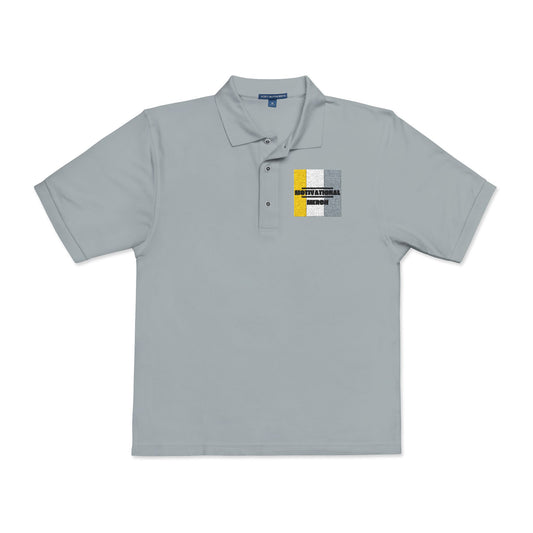 Embroidered Distressed Pride Flag Polo