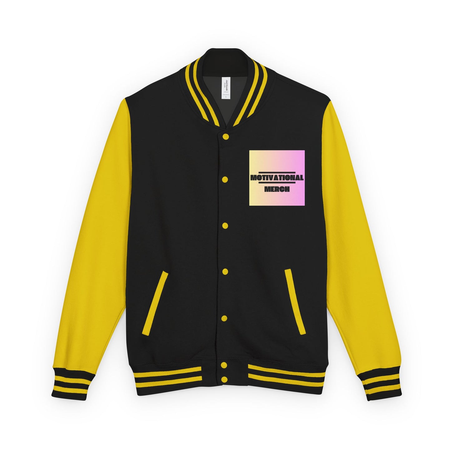 Letterman Jacket — Retro "HATERS" Graphic Varsity Jacket