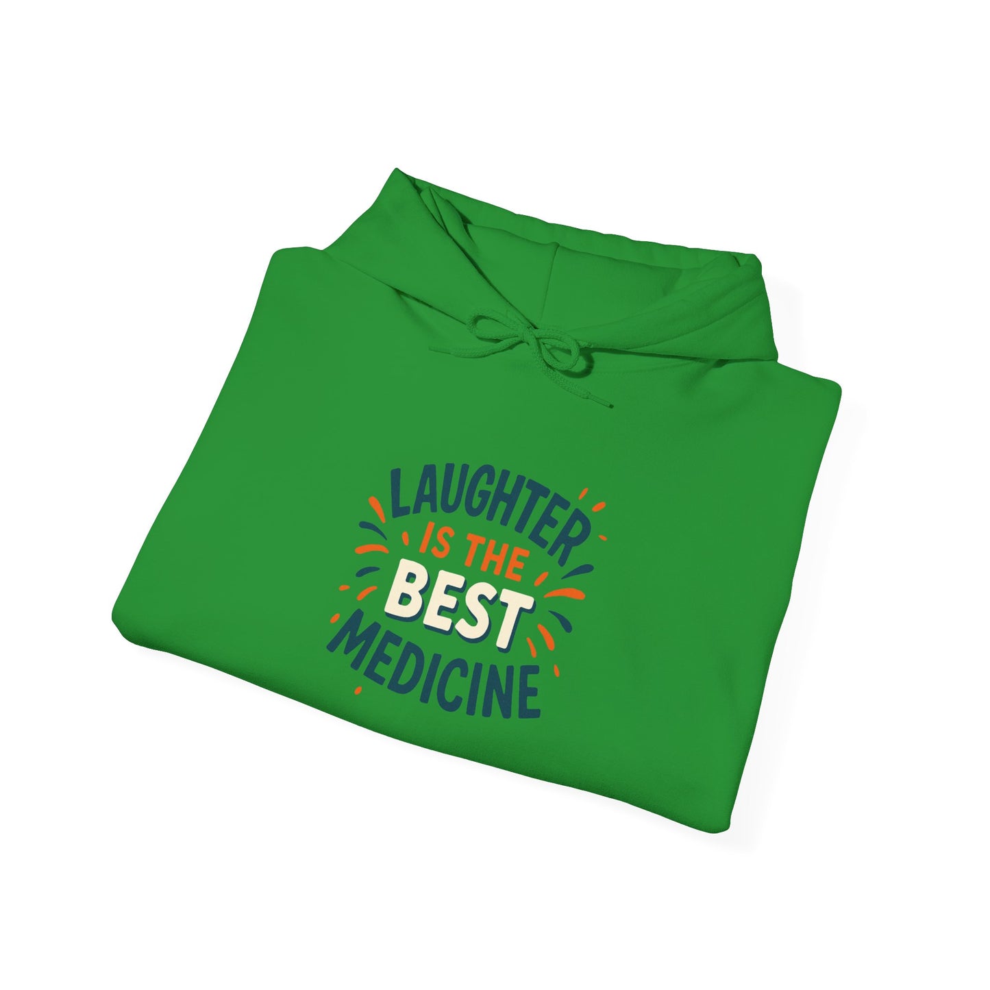 Laughter is the Best Medicine Hoodie, Unisex Sweatshirt, Funny Gift, Cozy Apparel, Inspirational Hoodie, Comfort Wear