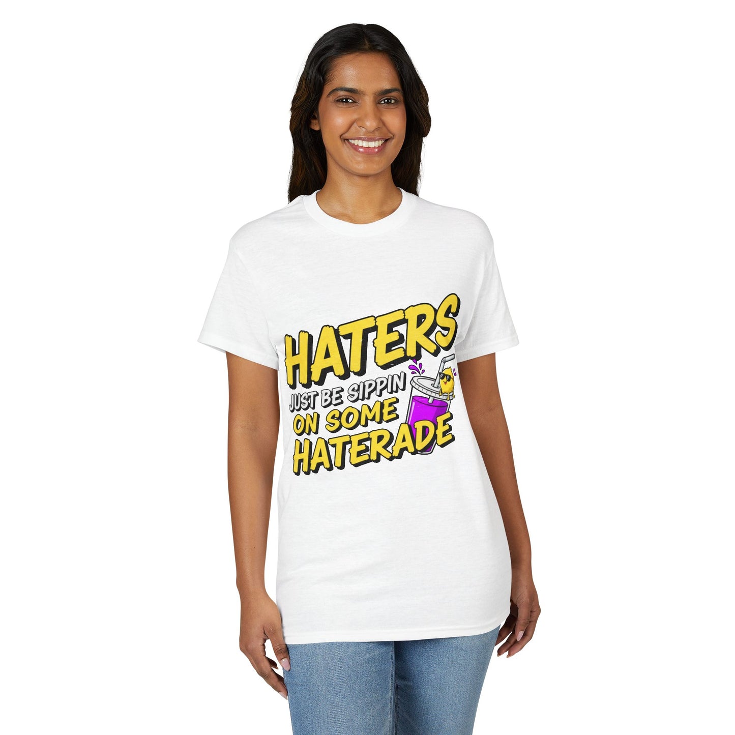 Haters Gonna Hate Tee — Retro Neon Soda Can Graphic T-Shirt