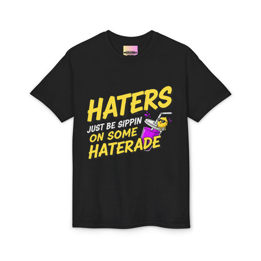 Haters Gonna Hate Tee — Retro Neon Soda Can Graphic T-Shirt